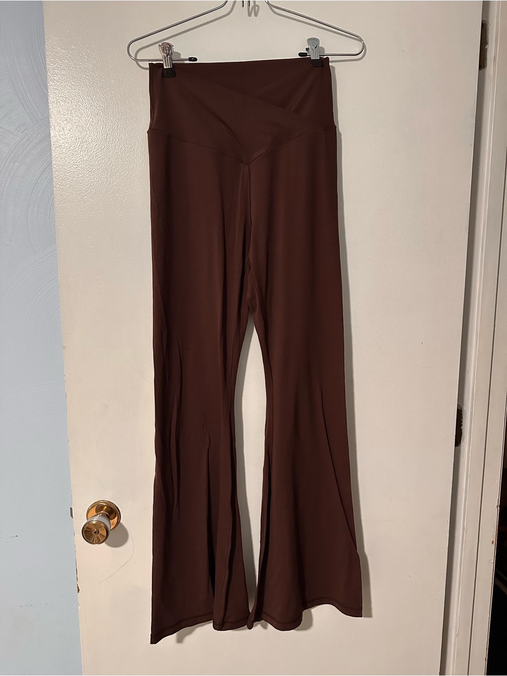 Aerie Real Me HR flare crossover leggings